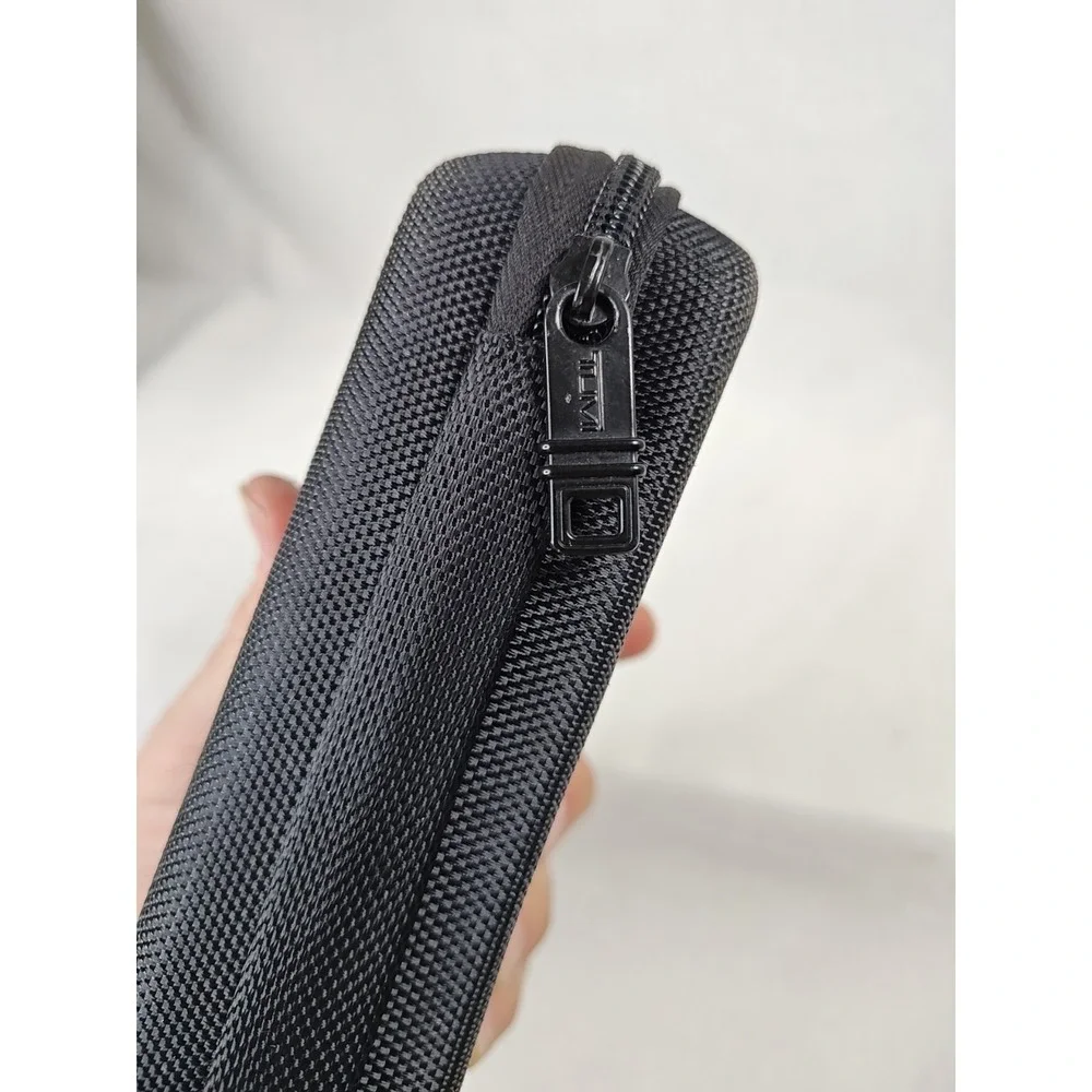 TUMI‎ For Delta Pouch Travel Case Nylon Cosmetic Bag Empty Black 4